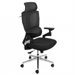 Krzesło biurowe ergonomiczne Spacetronik BARD czarne OUTLET
