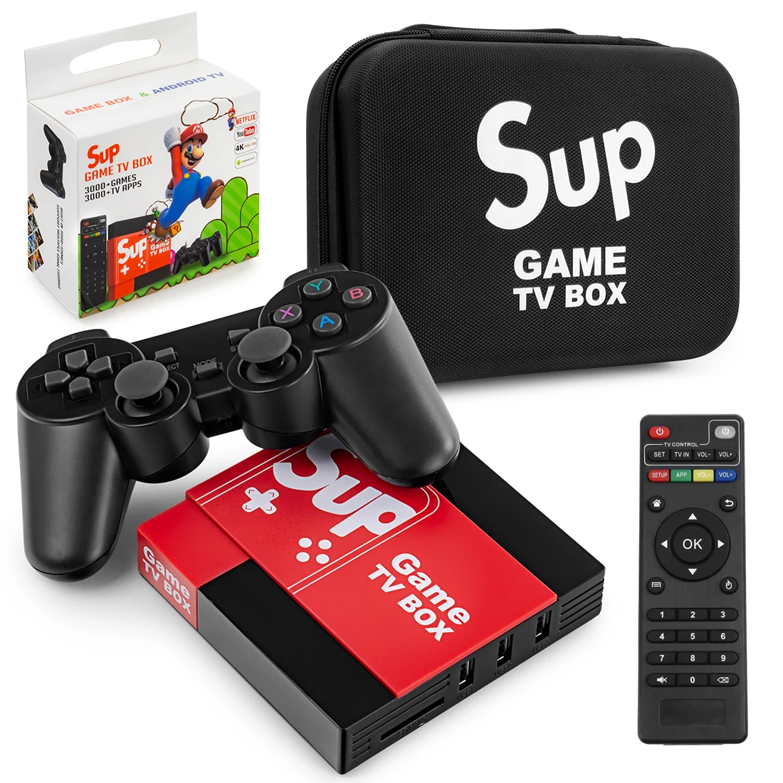 Android TV BOX + Game Box GA1 2w1 Konsola do gier Smart TV Box
