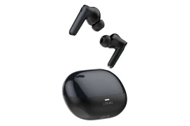 Bezprzewodowe słuchawki LDNIO T06 z Bluetooth 5.3, Redukcja Szumów, Etui 500mAh, czarne