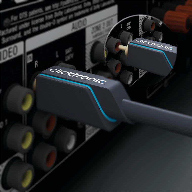 CLICKTRONIC Kabel Audio Subwoofer RCA - RCA 1m