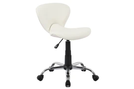 Ergonomiczne regulowane krzesło kosmetyczne Spacetronik Binary (biały)