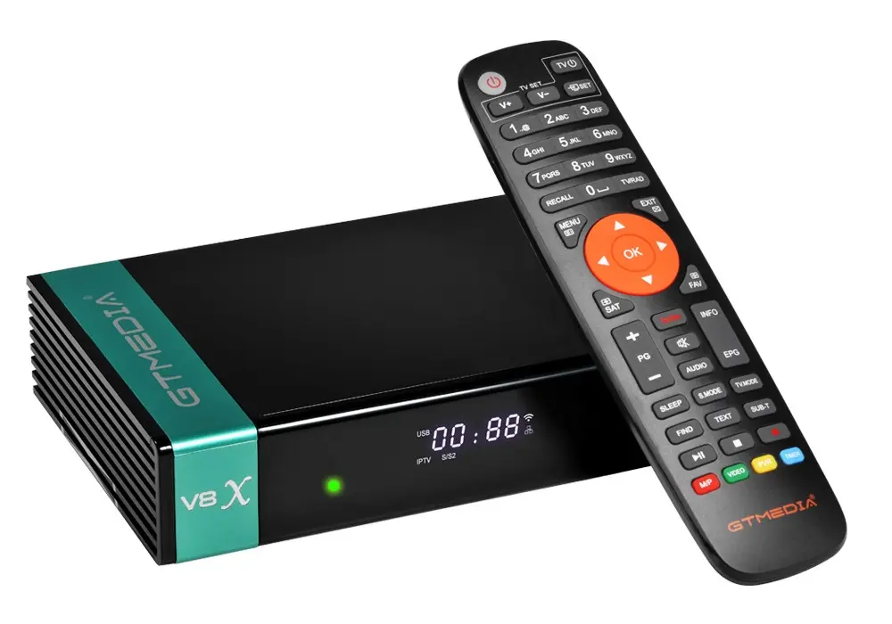 GTMedia Freesat V8X DVB-S2/S2X WiFi emulator CCCam   lista kanałów PL