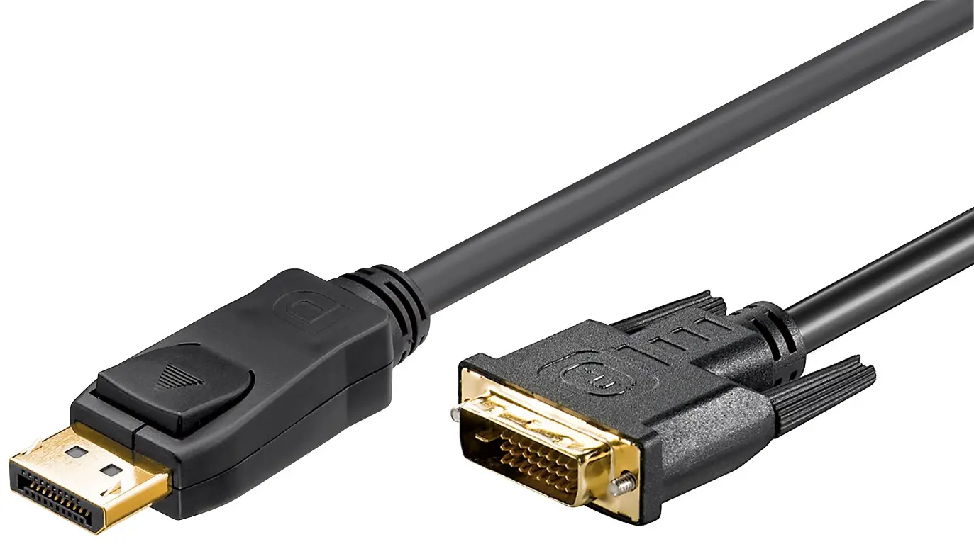 Kabel Display Port DP - DVI-D (24 pin) czarny 5m