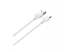 Kabel do szybkiego ładowania USB-A / micro-USB 20cm 2,4A biały LS540M