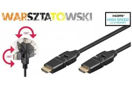 Kabel HDMI™ Obrotowy Goobay Czarny 1,5m