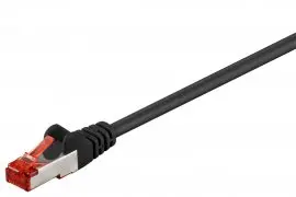 Kabel LAN Patch cord CAT 6 S/FTP LSZH CZARNY 1,5m