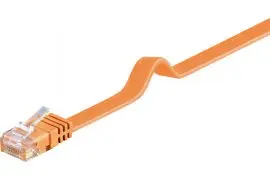 Kabel LAN Patchcord CAT 6 U/UTP PŁASKI pomarańczowy 2m
