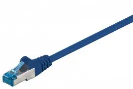 Kabel LAN Patch Cord CAT 6A S/FTP niebieski 1m