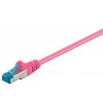 Kabel LAN Patchcord CAT 6A S/FTP różowy 2m