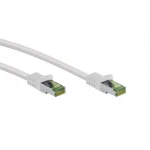 Kabel LAN Patchcord CAT 8.1 S/FTP cert. GHMT MIEDŹ biały 0,25m