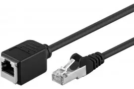 Kabel LAN przedłużacz CAT 5E F/UTP czarny 3m