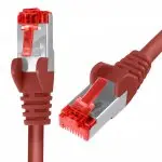 Kabel RJ45 CAT 6 S/FTP AWG27 LSZH czerwony 2m