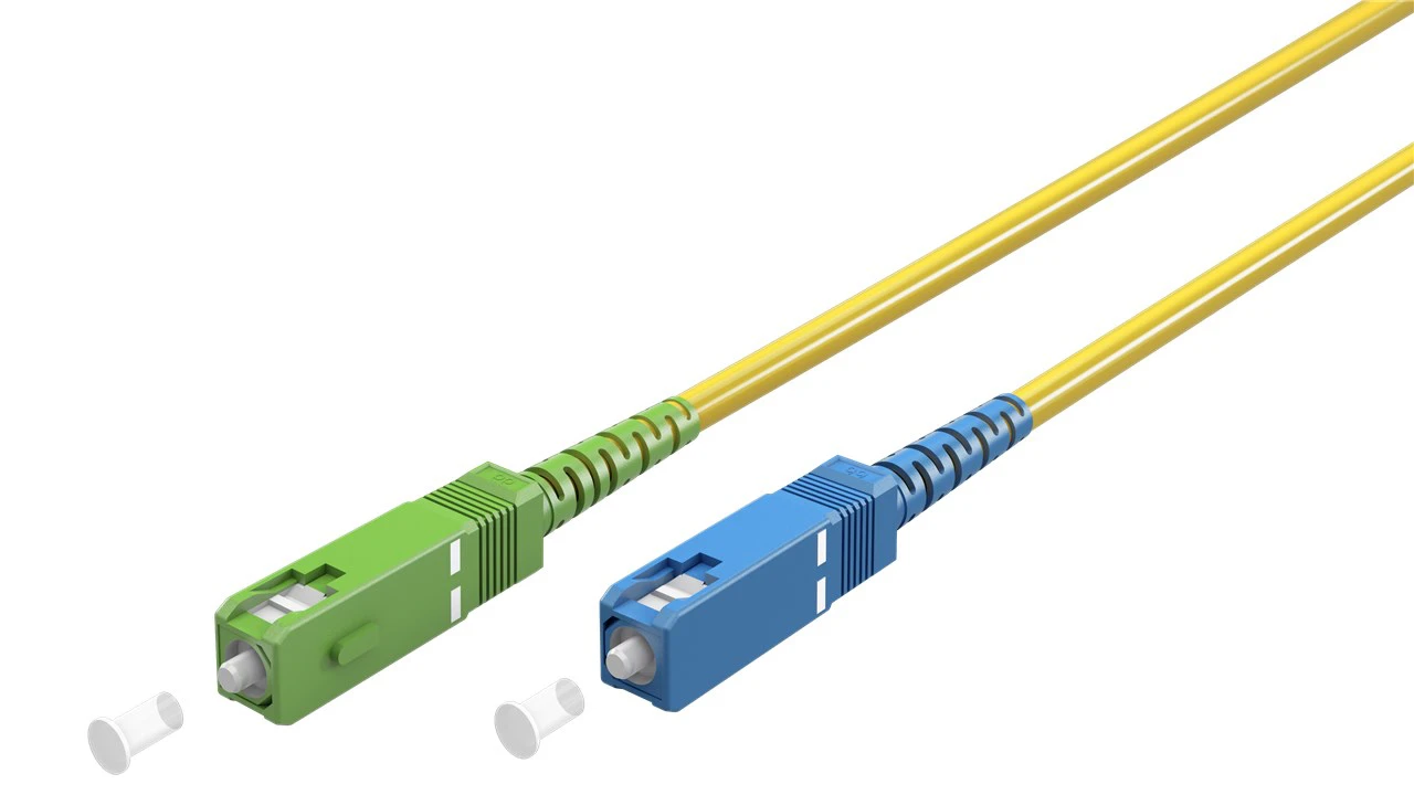 Kabel światłowodowy FOC simplex OS2 SC-APC - SC (UPC) Goobay 5m