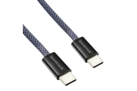 Kabel Szybkiego Ładowania USB-C 240W w Oplocie Spacetronik KU03_SPC010B 1m Granatowy