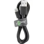 Kabel USB - Apple Lightning Plug (8-pin) Goobay CZARNY 1m