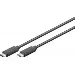 Kabel USB-C 3.2 20 Gb/s Czarny 1m Goobay