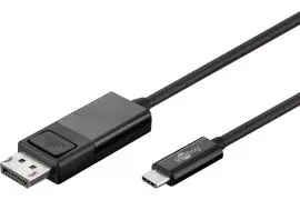 Kabel USB-C 3.1 - Display Port goobay 1,2m czarny