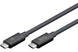 Kabel USB4 v2.0 USB-C 16K 60Hz 240W 80 Gb/s Power Delivery Goobay 1,2m czarny