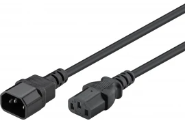 Kabel zasilający (komputerowy) IEC C13 - C14 Goobay czarny 5m