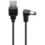 Kabel zasilający USB - wtyk DC 5,5x2,1mm Goobay czarny 0,5m