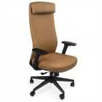 Krzesło biurowe ergonomiczne OUTLET  Spacetronik HAVARD-02 brązowe
