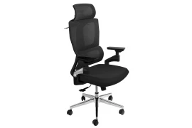 Krzesło biurowe ergonomiczne Spacetronik BARD czarne OUTLET