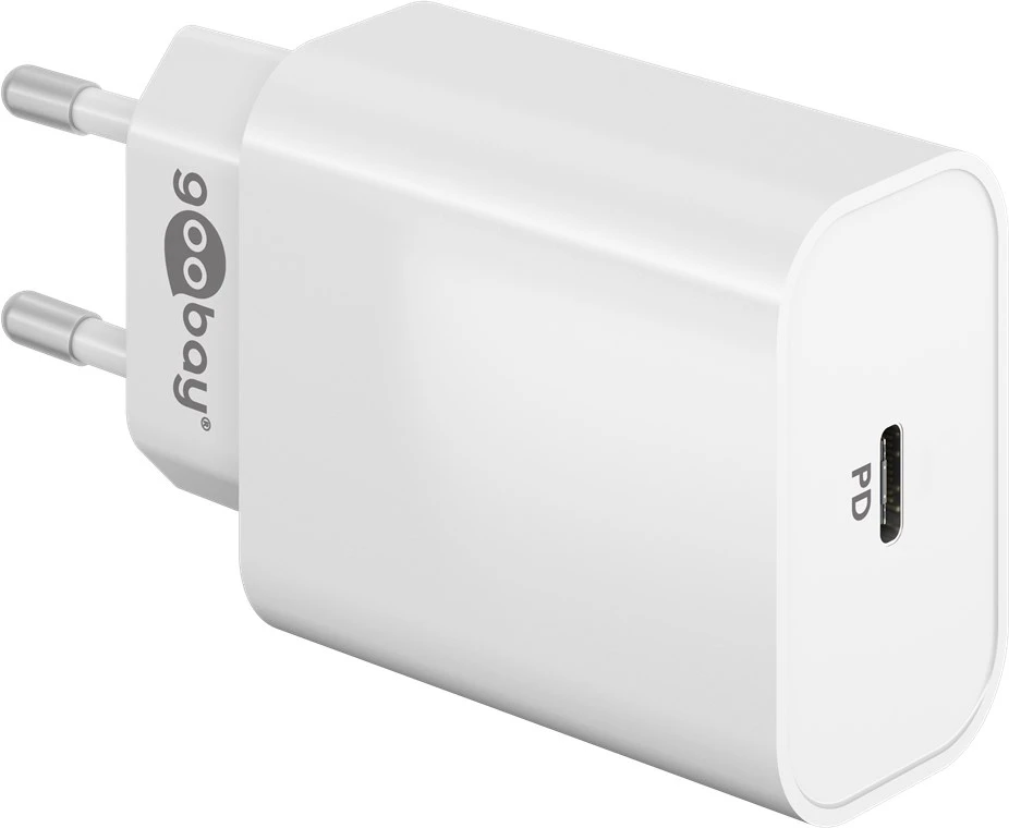 Ładowarka sieciowa USB-C szybkie ładowanie 45W Power Delivery Goobay biała