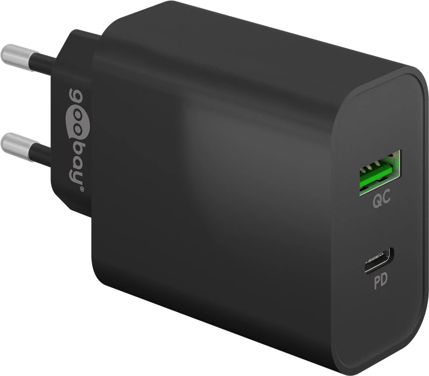 Ładowarka sieciowa USB USB-C 45W Quick Charge Power Delivery Goobay czarna