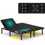 Łóżko z masażem regulowane elektrycznie do sypialni 200x180 cm Spacetronik DOZEE23