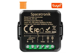 Mini sterownik rolet switch dopuszkowy Wi-Fi  Smart Life Tuya Spacetronik SL-SC-02 Black