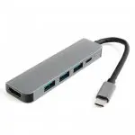 Multiport USB-C 5 w 1 na HDMI + USB-C z PD + 3x USB 3.0 SPU-M12