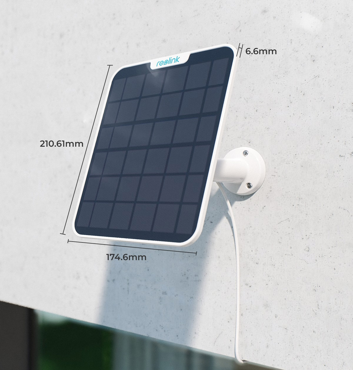 Panel solarny 6W do kamer zewnętrznych Reolink - czarny
