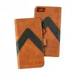 Portfel + etui na telefon OUTLET MOC Velcro m-Leather Wallet na iPhone 6/7/8 Brown 