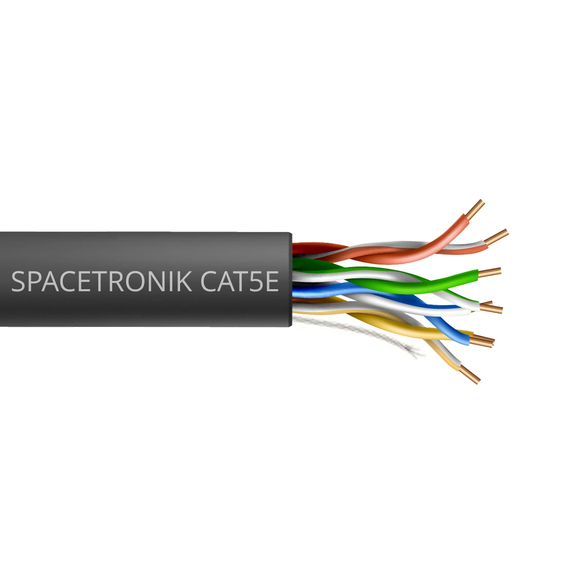 Skrętka kabel LAN PoE PE CAT5e U/UTP AWG 24/1 Spacetronik 305m