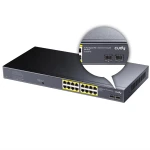 SWITCH PoE  GS1020PS2 16x Gigabit 200W 2x SFP CCTV do 250m VLAN