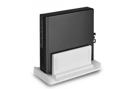 Uchwyt na mini komputer dekoder za monitor telewizor biały Spacetronik