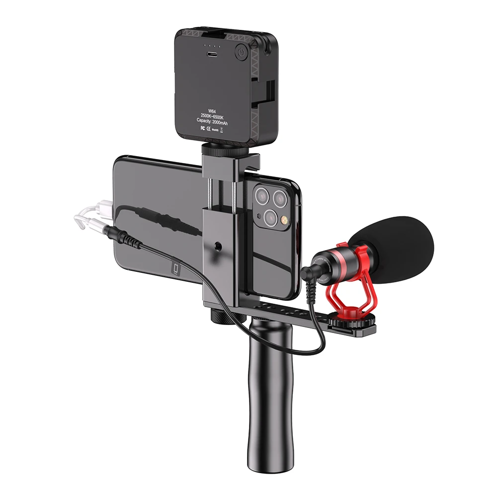 narre sælger Urter Uchwyt na telefon selfie stick statyw z mikrofonem Apexel APL-VG01-ML