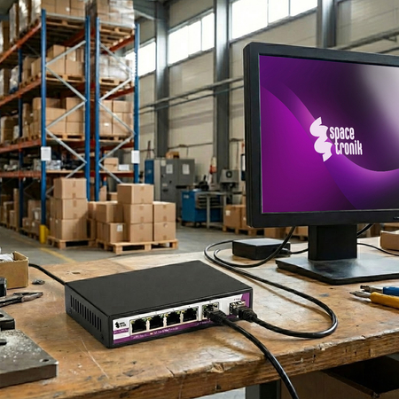 SWITCH 5 portów RJ45 2.5G +port SFP 10G SP-SGT105S - zdjęcie 2