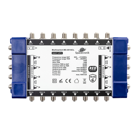 Multiswitch kaskadowy Spacetronik Pro Series MS-0916CL LTE - zdjęcie 2