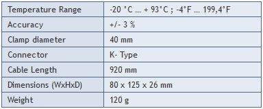 Sonda temperatury PeakTech TF-25 - zdjęcie 2