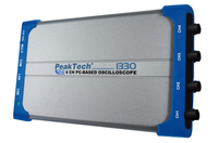 Oscyloskop PC 4-kanałowy USB LAN 100 MHz 1 GSa/s PeakTech 1330