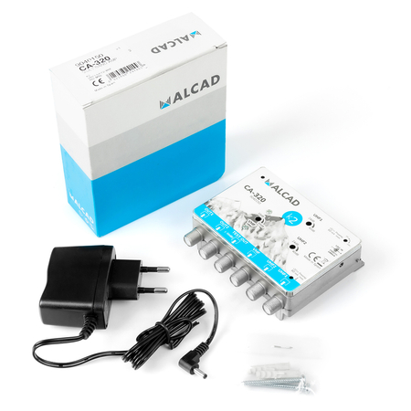 Wzmacniacz wielozakresowy Alcad K2 CA-320 2xUHF, BI/FM, BIII/DAB - zdjęcie 2