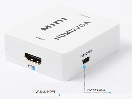 Konwerter HDMI na VGA + audio Spacetronik SPH-VA01