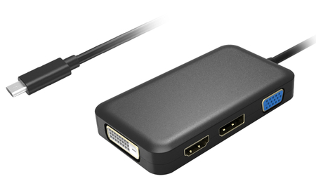 Adapter USB-C SPCD-4KHDDPV na HDMI DisplayPort DVI VGA