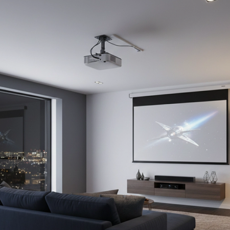 Zestaw ekran elektryczny PVC EASY VIEW uchwyt SPA P02B transmiter SPH CW32 - zdjęcie 2