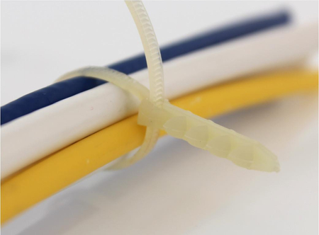 Opaska kablowa z uchwytem FIP HQ biała100szt.