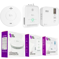 Czujnik 3x dymu gazu czadu Mieszkanie SA-DZ-CDG01