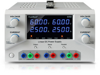 Zasilacz laboratoryjny dwukanałaowy 2x 60V 2,5A DC USB PeakTech 6192