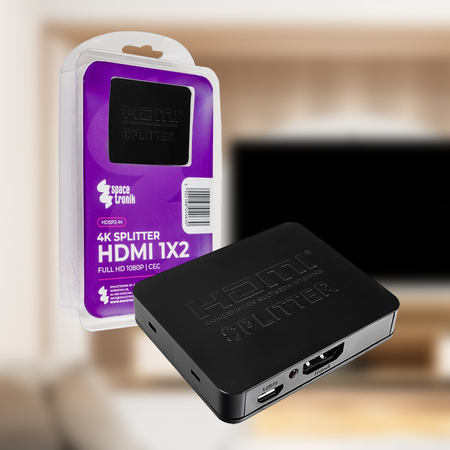 Rozgałęźnik mini HDMI 1x2 Spacetronik HDSP2-M 1/2 - zdjęcie 2