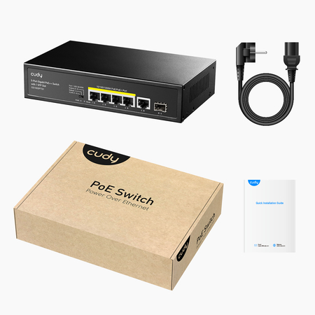 SWITCH PoE+ 5-port GS1005PTS1 120W 1Gbps - zdjęcie 2